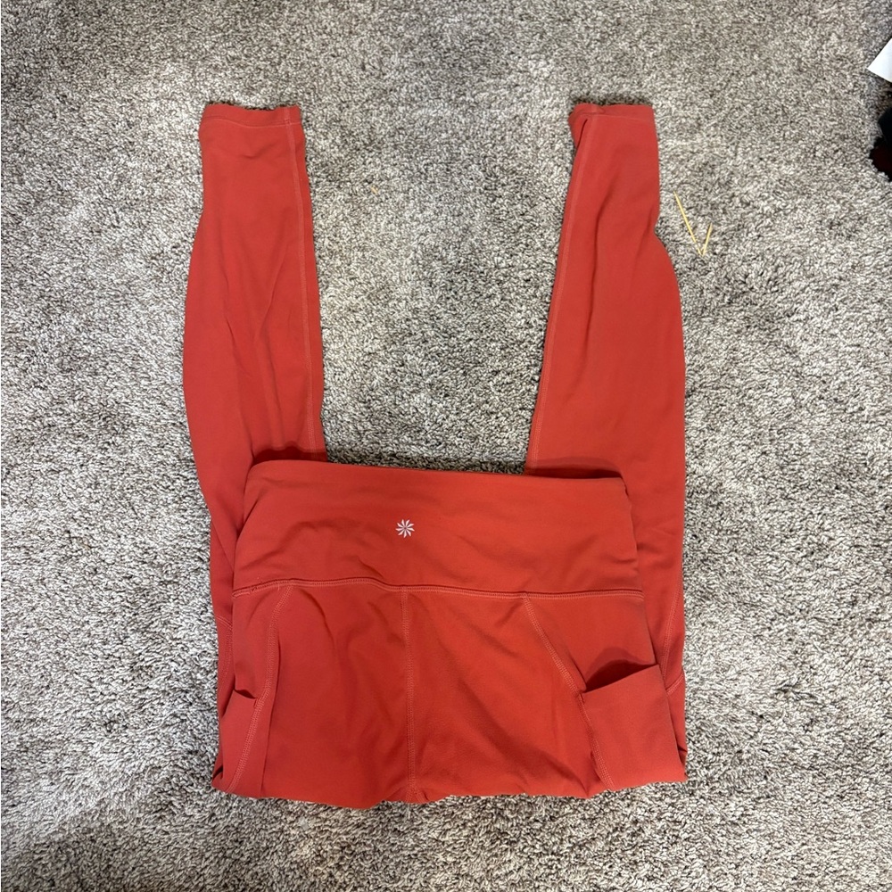 Athleta Leggings orange SMALL